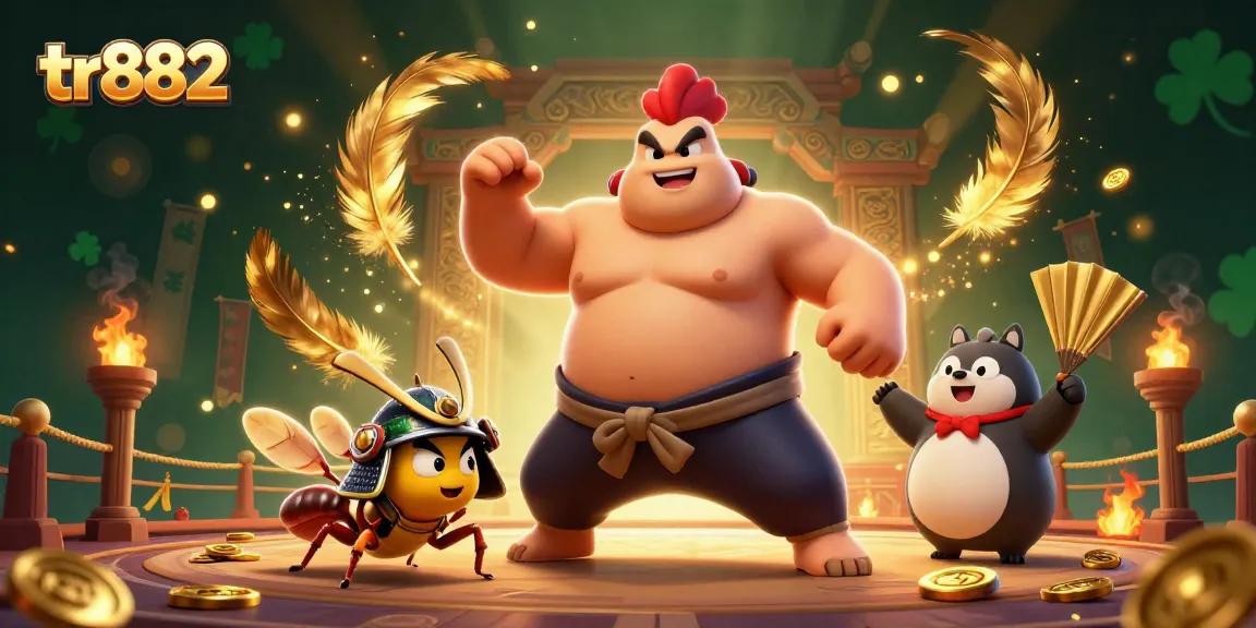 Experience thrilling action with tr882's powerful sumo wrestler, fierce samurai cricket, and tanuki announcer.