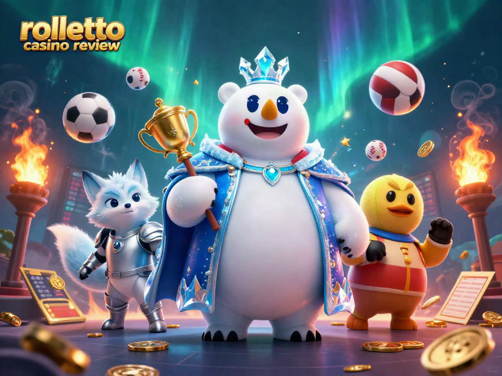 Engage with the rolletto casino review showcasing the ice king and snow fox amidst dynamic casino action.