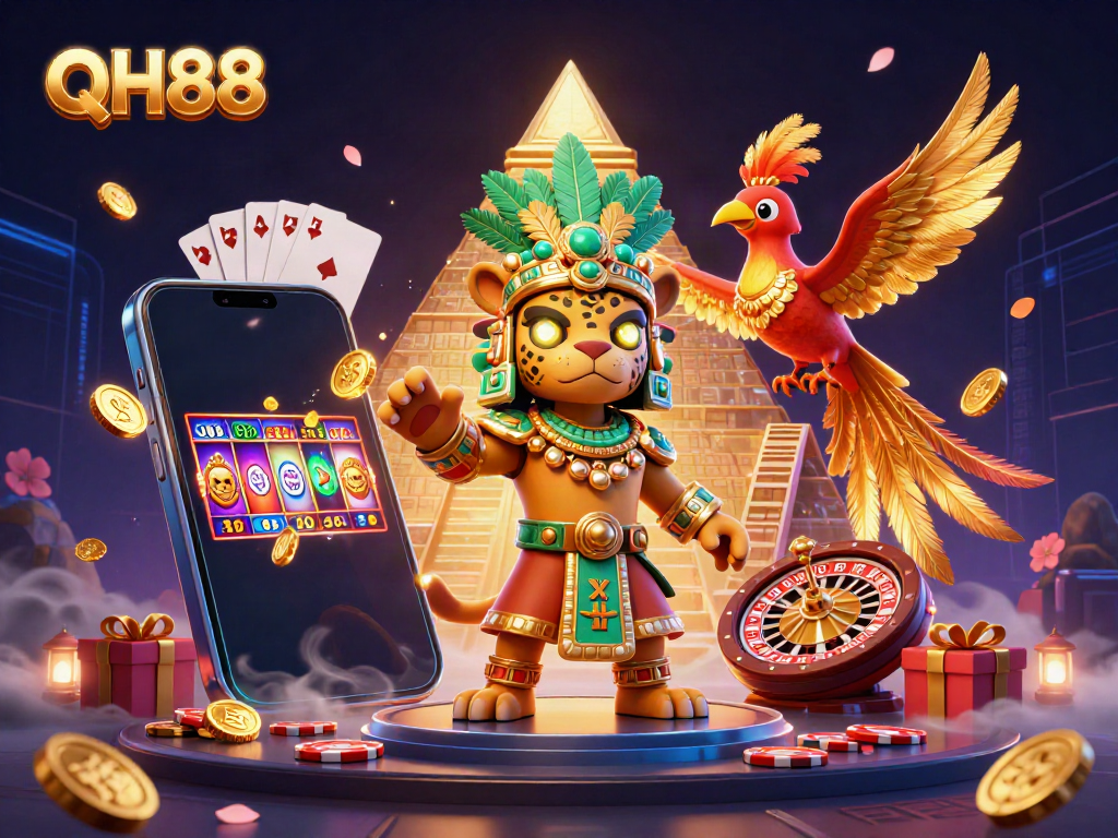 Experience thrilling gameplay at QH88 with vibrant slot games and dynamic casino elements.