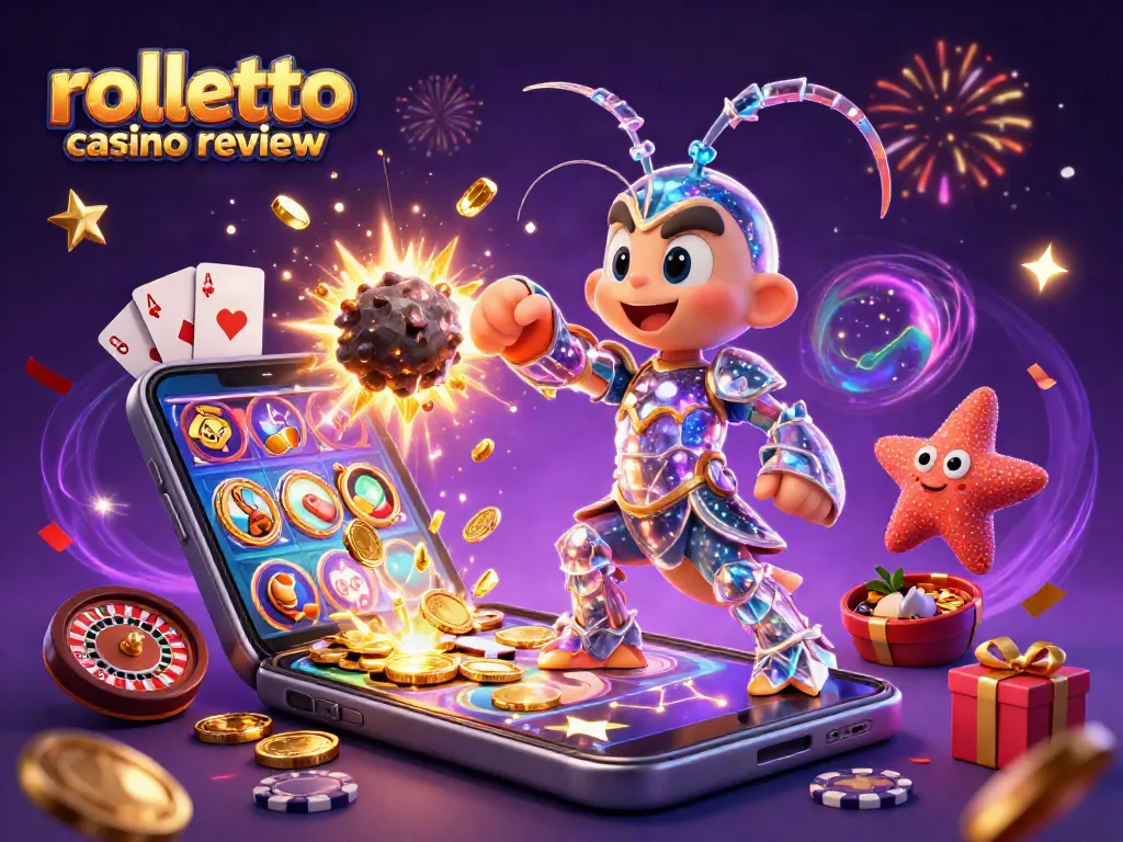 rolletto casino review showcases thrilling gameplay with explosive gems and vibrant casino elements