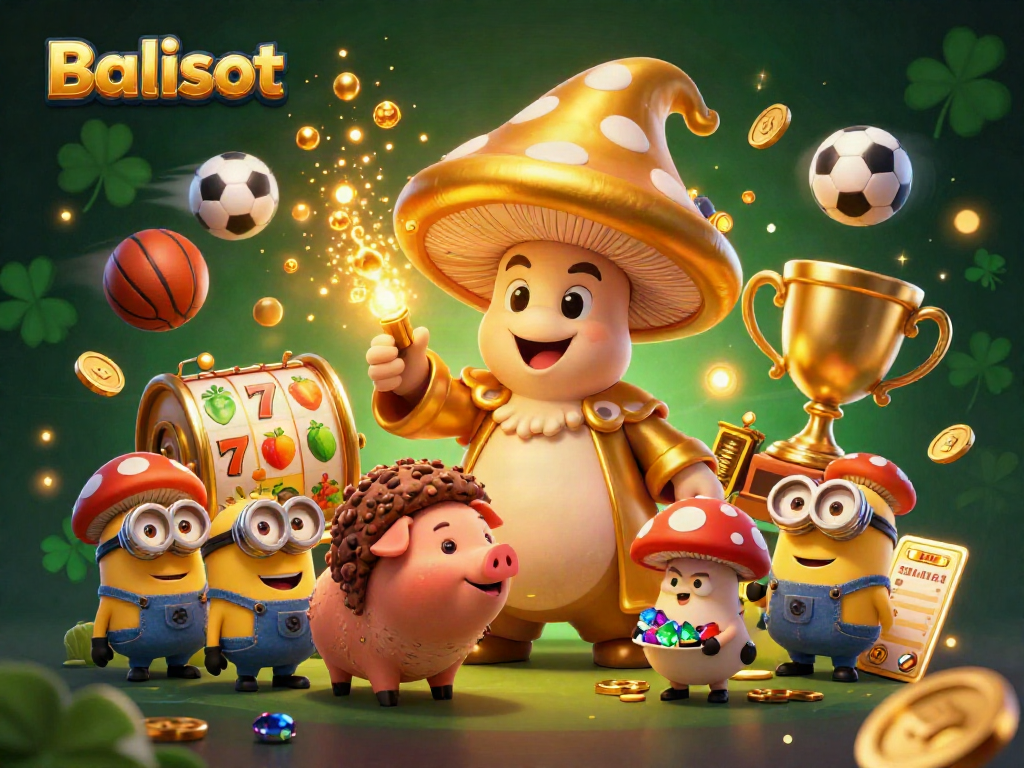 Balislot captures a magical theme with a wizard turning treasures into gold amidst dynamic slot elements.