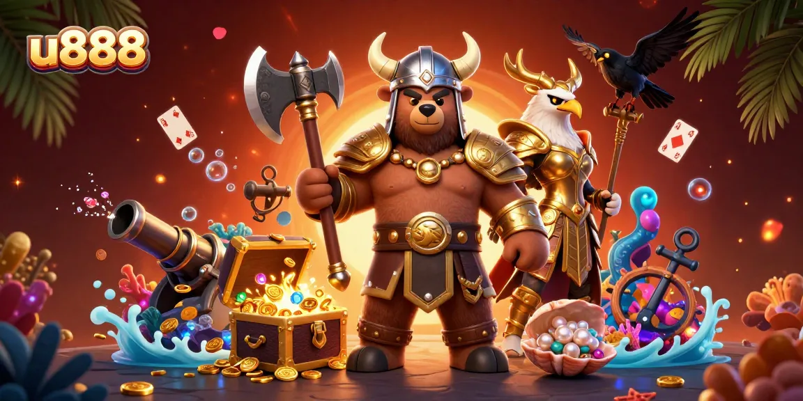 Engage with u888's vibrant online gaming world featuring dynamic characters and rich gambling elements.