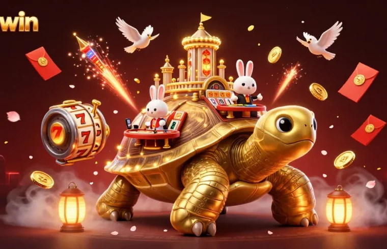Experience thrilling gameplay with sunwin's captivating casino elements and gold coins flying around.