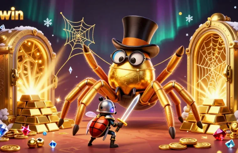 Sunwin offers an exciting casino experience as the golden tarantula spins a web of fortune.